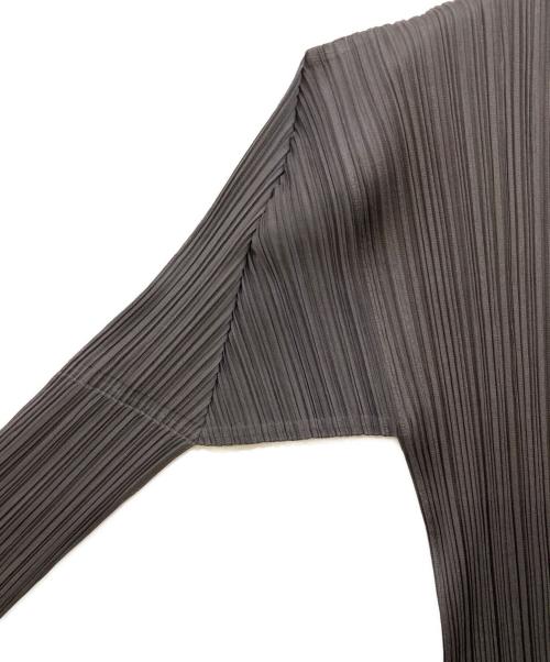 PLEATS PLEASE（プリーツプリーズ）PLEATS PLEASE (プリーツプリーズ) プリーツハイネックカットソー グレー サイズ:3の古着・服飾アイテム