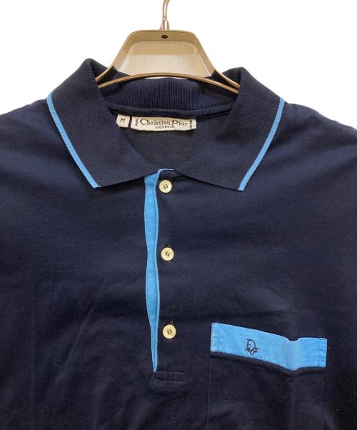 Christian Dior MONSIEUR（クリスチャンディオールムッシュ）Christian Dior MONSIEUR (クリスチャンディオールムッシュ) ポロシャツ ネイビー サイズ:Ｍの古着・服飾アイテム