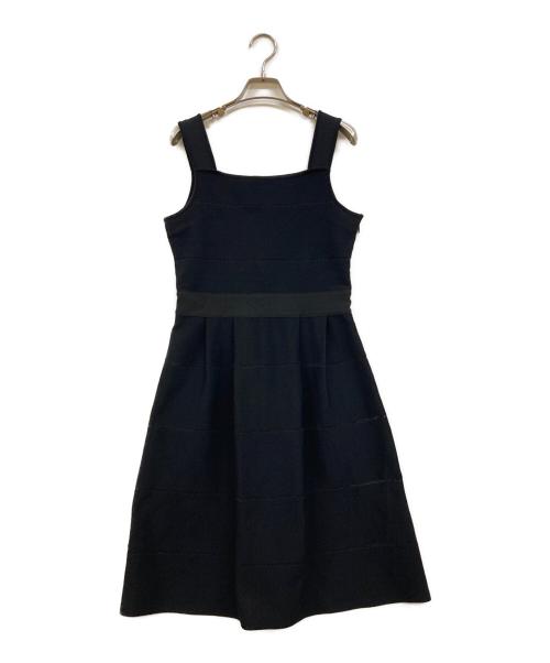 Rene（ルネ）Rene (ルネ) ニットワンピース ブラック サイズ:38の古着・服飾アイテム