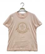 ）の古着「GIROCOLLO ラインストーン ロゴTシャツ」｜ピンク