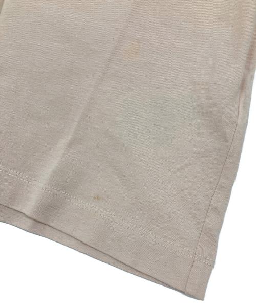 MONCLER（モンクレール）MONCLER (モンクレール) GIROCOLLO ラインストーン ロゴTシャツ ピンク サイズ:Ｍの古着・服飾アイテム