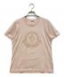 MONCLER（モンクレール）の古着「GIROCOLLO ラインストーン ロゴTシャツ」｜ピンク