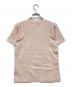 MONCLER (モンクレール) GIROCOLLO ラインストーン ロゴTシャツ ピンク サイズ:Ｍ：18000円