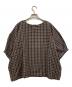 nest Robe (ネストローブ) 抗菌リネン先染めチェックブラウス ブラウン×ブラック サイズ:F：10000円