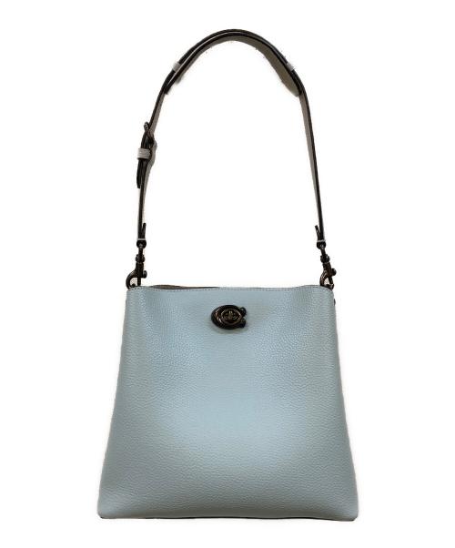 COACH（コーチ）COACH (コーチ) 2WAY ターンロックウィロウ バケットバッグ ブルーの古着・服飾アイテム