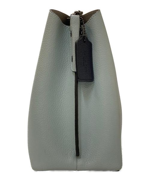 COACH（コーチ）COACH (コーチ) 2WAY ターンロックウィロウ バケットバッグ ブルーの古着・服飾アイテム