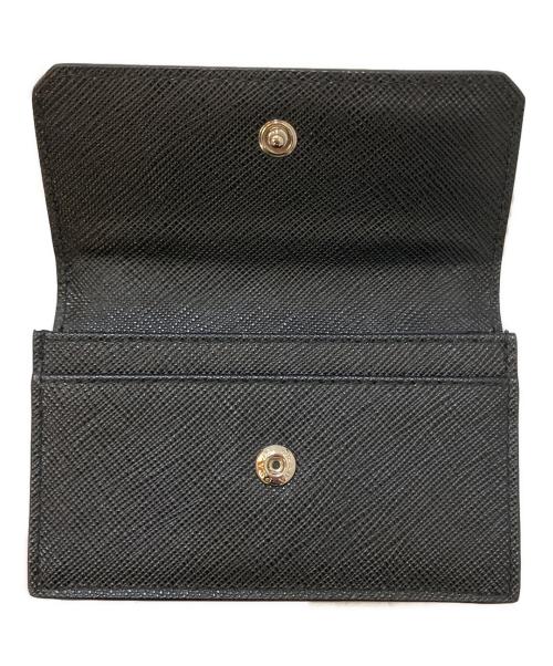 PRADA（プラダ）PRADA (プラダ) サフィアーノレザー カードケース ブラックの古着・服飾アイテム