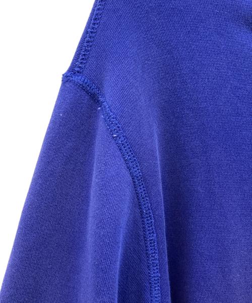POLO RALPH LAUREN（ポロ・ラルフローレン）POLO RALPH LAUREN (ポロ・ラルフローレン) 90's 裏サーマル リペア加工 スタッズジップパーカー ブルー サイズ:XLの古着・服飾アイテム