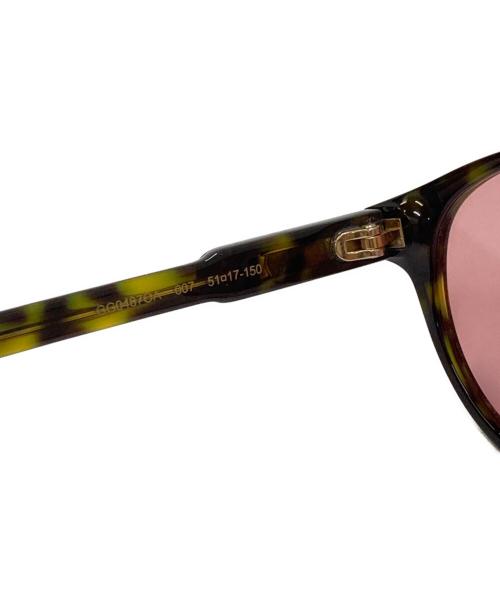 GUCCI（グッチ）GUCCI (グッチ) インターロッキングG カラーレンズサングラス ブラウン サイズ:SIZE 51□17-150の古着・服飾アイテム