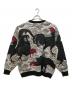 GAKKIN BUDSPOOL (ガッキン バッズプール) 渦軍鶏 COTTON KNIT JACQUARD SWEATER ブラック サイズ:XL：25000円