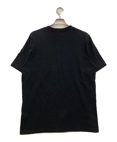 DIESEL（ディーゼル）DIESEL (ディーゼル) ネオピンクテープロゴTシャツ ブラック サイズ:XLの古着・服飾アイテム