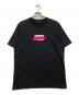 DIESEL（ディーゼル）の古着「ネオピンクテープロゴTシャツ」｜ブラック