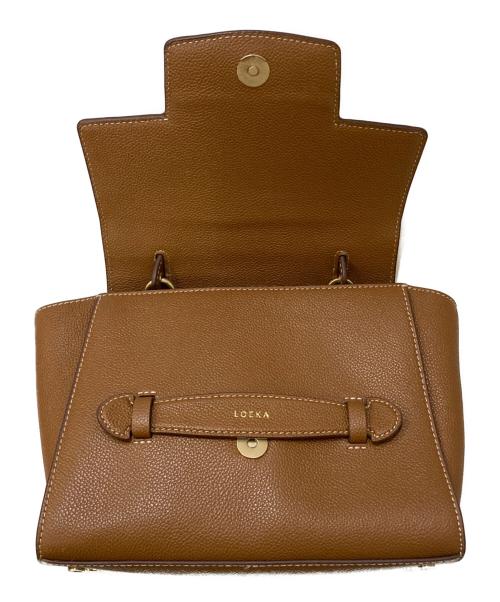 LOEKA（ロエカ）LOEKA (ロエカ) 2WAYレザーハンドバッグ ブラウンの古着・服飾アイテム