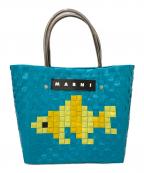 MARNIマルニ）の古着「フィッシュモチーフ カゴバッグ」｜ブルー