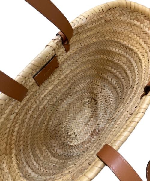CELINE（セリーヌ）CELINE (セリーヌ) Teen Triomphe ティーン パニエ トートバッグ ベージュの古着・服飾アイテム