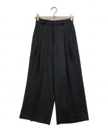 TODAYFUL（トゥデイフル）の古着「Tuck Wide Trousers」｜ブラック