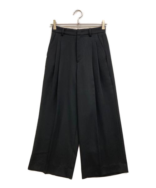 TODAYFUL（トゥデイフル）TODAYFUL (トゥデイフル) Tuck Wide Trousers ブラック サイズ:Sの古着・服飾アイテム
