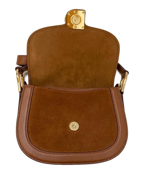 COLE HAAN（コールハーン）COLE HAAN (コールハーン) クラシックミニサドルショルダーバッグ ブラウンの古着・服飾アイテム
