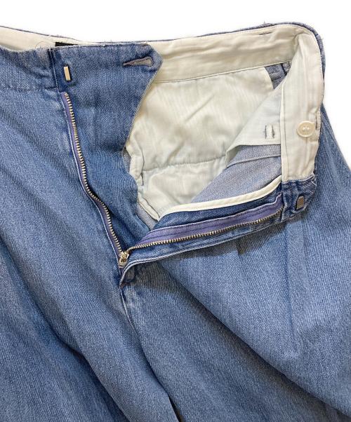 SLOBE IENA（スローブ イエナ）SLOBE IENA (スローブ イエナ) LEDENIM TUCK TROUSERデニム インディゴ サイズ:Ｌの古着・服飾アイテム