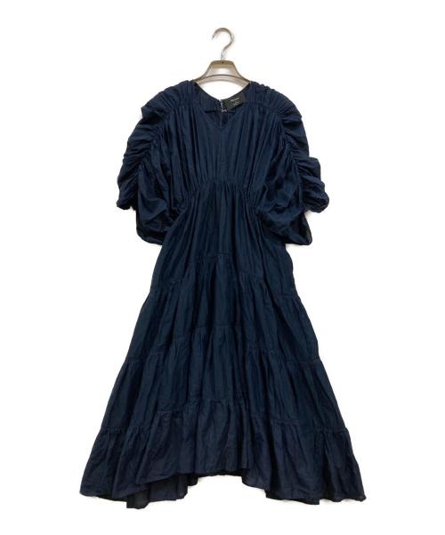 merlette（マーレット）Merlette (マーレット) EFFE BEAMS (エッフェ ビームス) 別注 デザインワンピース ネイビー サイズ:XSの古着・服飾アイテム
