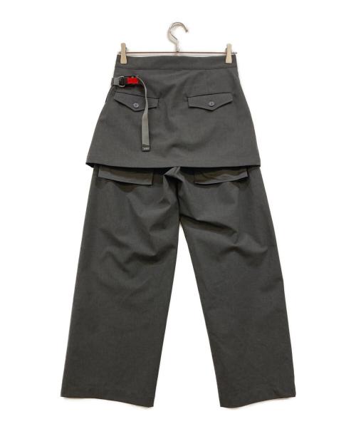 F/CE.（エフシーイー）F/CE. (エフシーイー) WATERPROOF DUAL-LAYER WRAP TROUSERS グレー サイズ:Ｍの古着・服飾アイテム