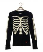 SUPREME×Hanesシュプリーム×ヘインズ）の古着「Bones Thermal Crew」｜ブラック