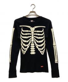 SUPREME×Hanes（シュプリーム×ヘインズ）の古着「Bones Thermal Crew」｜ブラック