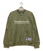 RUSSELL ATHLETIC×NEIGHBORHOODラッセルアスレチック×ネイバーフッド）の古着「ロゴプリントスウェット」｜オリーブ