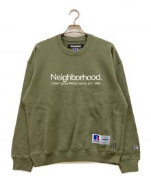 RUSSELL ATHLETIC×NEIGHBORHOOD（ラッセルアスレチック×ネイバーフッド）の古着「ロゴプリントスウェット」｜オリーブ