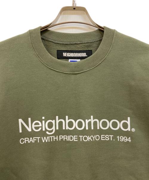 RUSSELL ATHLETIC（ラッセルアスレチック）RUSSELL ATHLETIC (ラッセルアスレチック) NEIGHBORHOOD (ネイバーフッド) ロゴプリントスウェット オリーブ サイズ:Ｍの古着・服飾アイテム