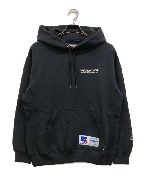 RUSSELL ATHLETIC（ラッセルアスレチック）RUSSELL ATHLETIC (ラッセルアスレチック) NEIGHBORHOOD (ネイバーフッド) ロゴパーカー ブラック サイズ:Sの古着・服飾アイテム