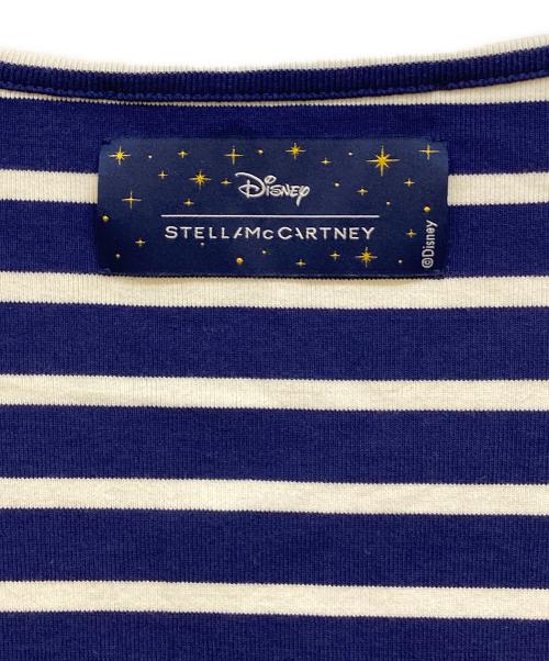 STELLA McCARTNEY（ステラマッカートニー）STELLA McCARTNEY (ステラマッカートニー) Disney (ディズニー) Fantasia Mickey Striped Long-Sleeved T-Shirt ホワイト×ネイビー サイズ:Ｍの古着・服飾アイテム