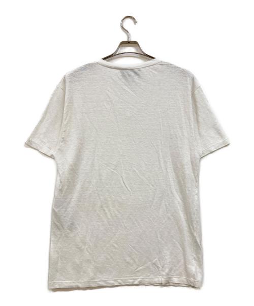 GUCCI（グッチ）GUCCI (グッチ) GGアップリケ Vネックカットソー ホワイト サイズ:Sの古着・服飾アイテム