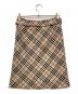 BURBERRY BLUE LABEL (バーバリー ブルー レーベル) ノバチェックベルテッドスカート ベージュ サイズ:S：5000円