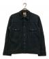 Wrangler（ラングラー）の古着「コットンカノコデニムトラッカーシャツジャケット」｜ブラック