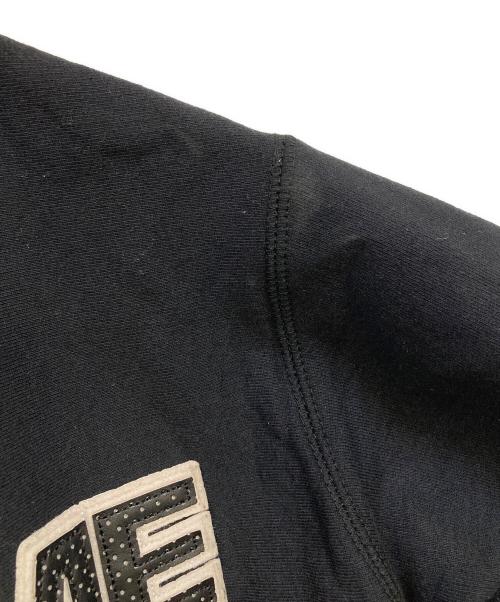 SUPREME（シュプリーム）SUPREME (シュプリーム) Perforated Leather Hooded Sweatshirt ブラック サイズ:Sの古着・服飾アイテム