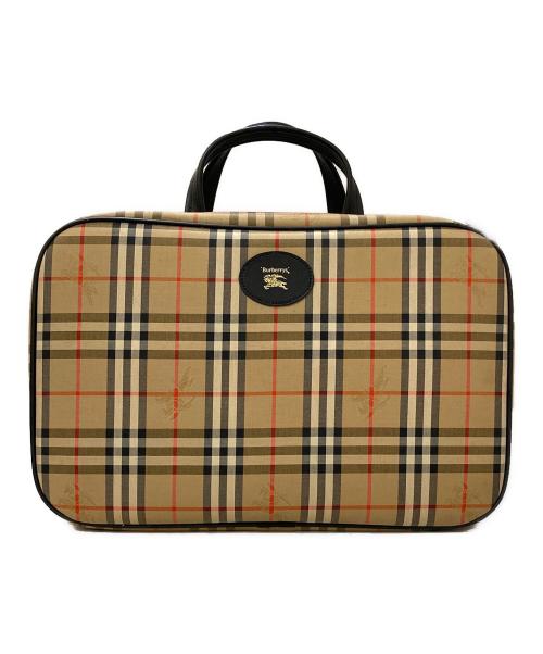 Burberry's（バーバリーズ）Burberry's (バーバリーズ) ノバチェック シャドホース ボストン トラベルバッグ ベージュの古着・服飾アイテム