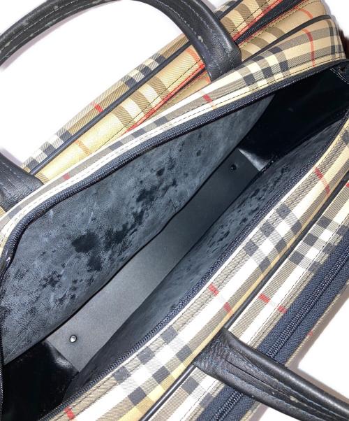 Burberry's（バーバリーズ）Burberry's (バーバリーズ) ノバチェック シャドホース ボストン トラベルバッグ ベージュの古着・服飾アイテム