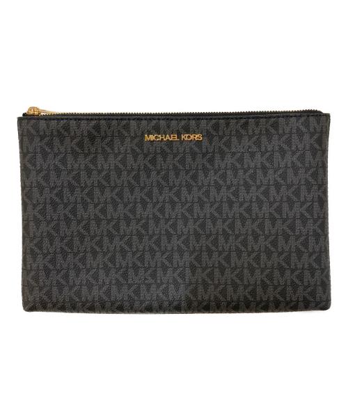 MICHAEL KORS（マイケルコース）MICHAEL KORS (マイケルコース) ポーチ付きCHARLOTTE 3 IN 1 トート ラージ ブラックの古着・服飾アイテム