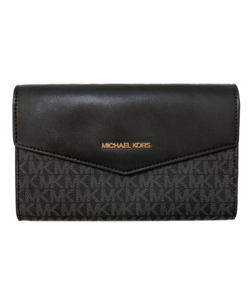 MICHAEL KORS（マイケルコース）MICHAEL KORS (マイケルコース) ポーチ付きCHARLOTTE 3 IN 1 トート ラージ ブラックの古着・服飾アイテム