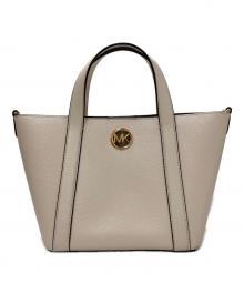 MICHAEL KORS（マイケルコース）の古着「ハドリーレザーバッグ/トートバッグ」｜ベージュ