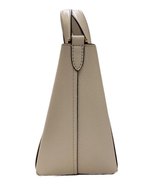 MICHAEL KORS（マイケルコース）MICHAEL KORS (マイケルコース) ハドリーレザーバッグ/トートバッグ ベージュの古着・服飾アイテム