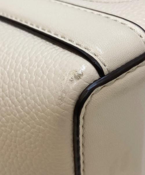 MICHAEL KORS（マイケルコース）MICHAEL KORS (マイケルコース) ハドリーレザーバッグ/トートバッグ ベージュの古着・服飾アイテム