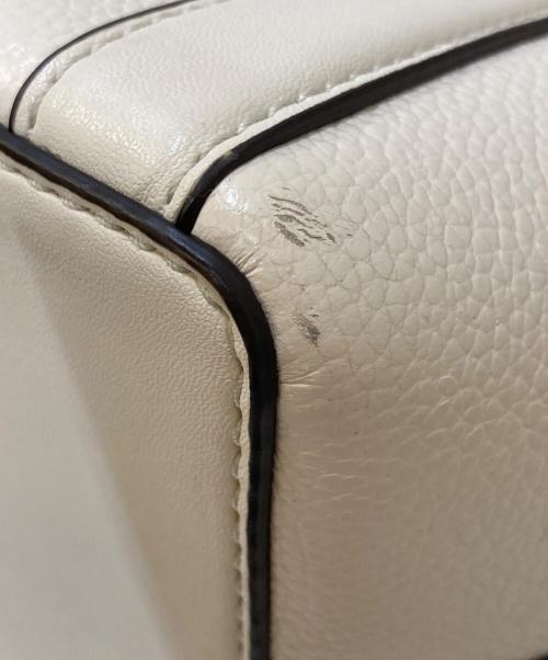 MICHAEL KORS（マイケルコース）MICHAEL KORS (マイケルコース) ハドリーレザーバッグ/トートバッグ ベージュの古着・服飾アイテム