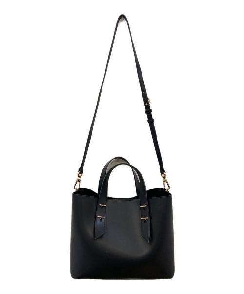CHARLES & KEITH（チャールズアンドキース）CHARLES & KEITH (チャールズアンドキース) ポーチ付きダブルハンドル シャナイアスラウチーバッグ ブラックの古着・服飾アイテム