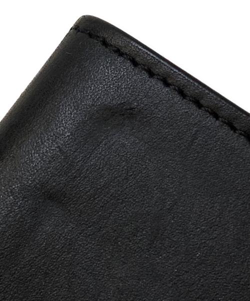 LOEWE（ロエベ）LOEWE (ロエベ) アナグラム サテンカーフ トライフォールド レザーウォレット ブラックの古着・服飾アイテム