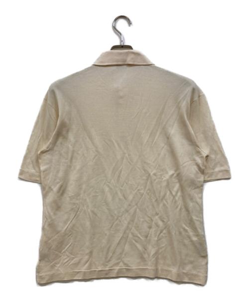 HERMES（エルメス）HERMES (エルメス) シルクニットポロシャツ ベージュ サイズ:-の古着・服飾アイテム