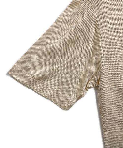 HERMES（エルメス）HERMES (エルメス) シルクニットポロシャツ ベージュ サイズ:-の古着・服飾アイテム