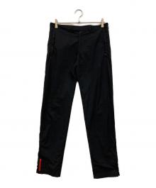 PRADA SPORTS（プラダスポーツ）の古着「裾ジップ イージーナイロンパンツ」｜ブラック