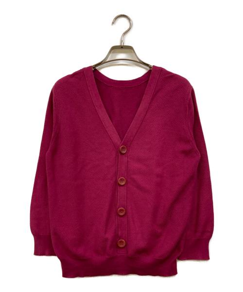 HERMES（エルメス）HERMES (エルメス) ゴルチエ期 コットンシルク ボタンニット ピンク サイズ:38の古着・服飾アイテム